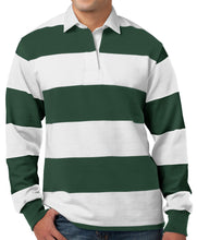 Load image into Gallery viewer, Mens Long Sleeve Rugby Polo Shirt