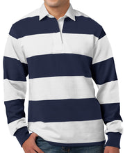 Load image into Gallery viewer, Mens Long Sleeve Rugby Polo Shirt