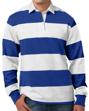 Load image into Gallery viewer, Mens Long Sleeve Rugby Polo Shirt
